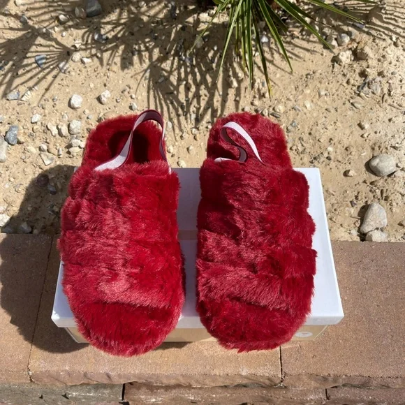 Cranberry Sling Back Slides 💥 - Picture 3 of 6